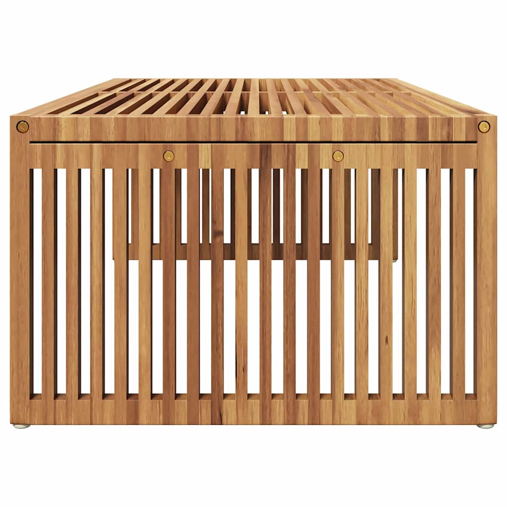 vidaXL Garden Side Table Brown 110 x 55 x 35.5 cm Solid Teak Wood
