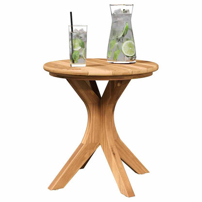 vidaXL Side Table Brown 40 x 40 x 41 cm Solid Teak Wood