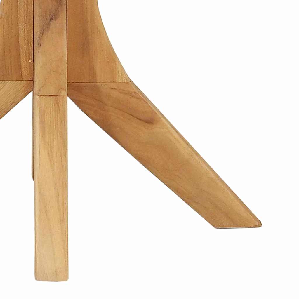 vidaXL Side Table Brown 55 x 55 x 51 cm Solid Teak Wood