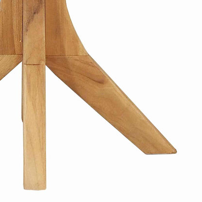 vidaXL Side Table Brown 55 x 55 x 51 cm Solid Teak Wood