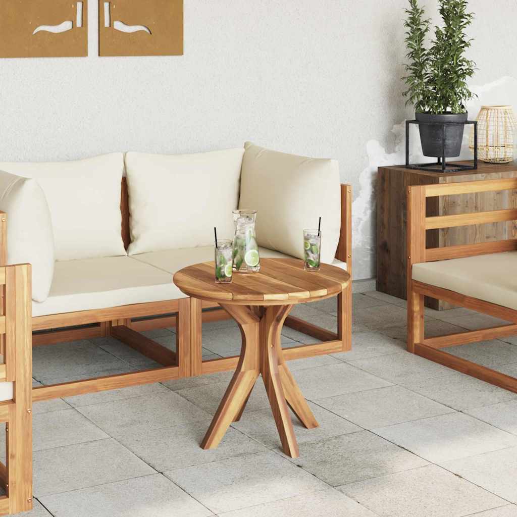 vidaXL Side Table Brown 55 x 55 x 51 cm Solid Teak Wood