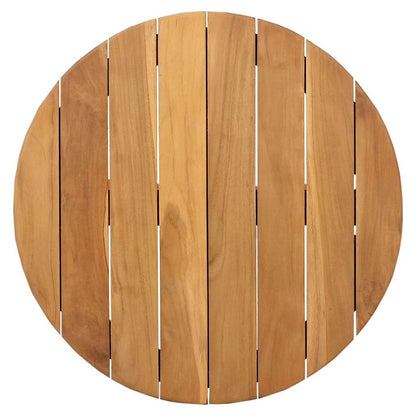 vidaXL Side Table Brown 55 x 55 x 51 cm Solid Teak Wood