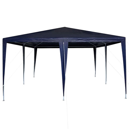 vidaXL Party Tent Blue 400 x 400 x 266 cm Polyethylene and Steel