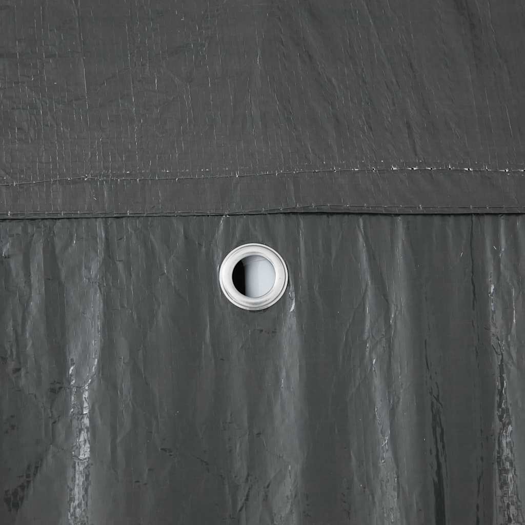 vidaXL Party Tent Anthracite 400 x 400 x 266 cm Polyethylene and Steel