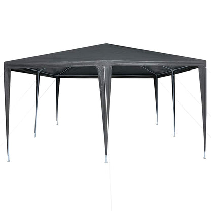 vidaXL Party Tent Anthracite 400 x 400 x 266 cm Polyethylene and Steel