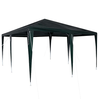 vidaXL Party Tent Green 400 x 400 x 266 cm Polyethylene and Steel