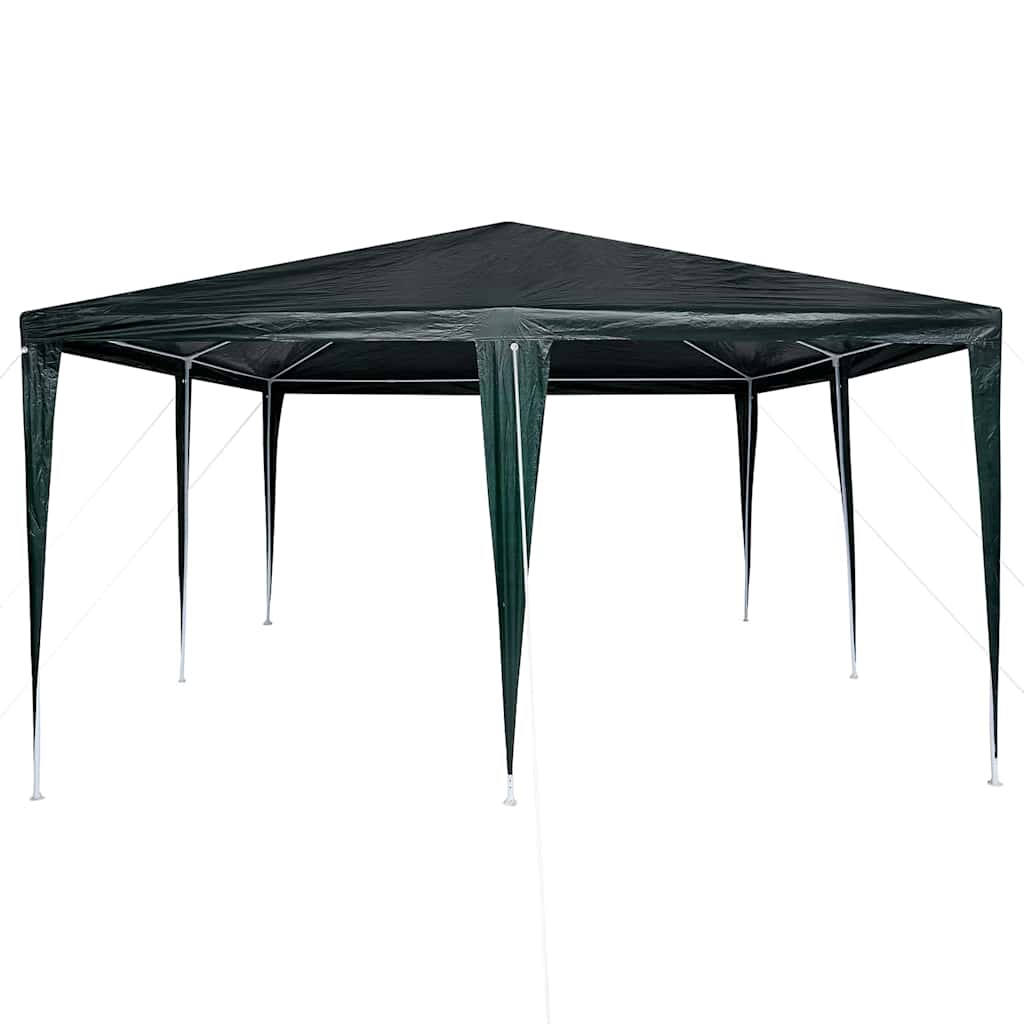 vidaXL Party Tent Green 400 x 400 x 266 cm Polyethylene and Steel