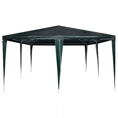 vidaXL Party Tent Green 400 x 400 x 266 cm Polyethylene and Steel