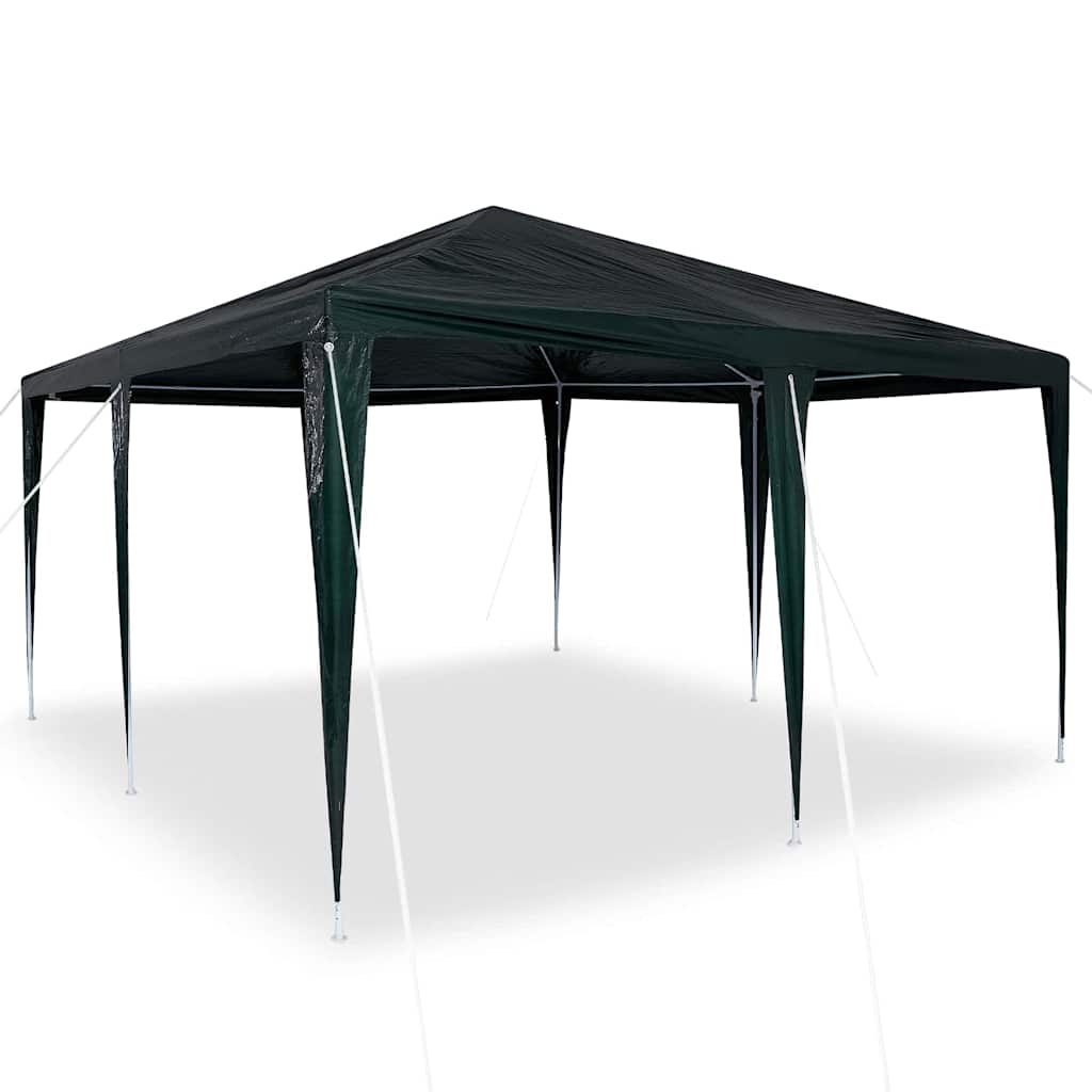 vidaXL Party Tent Green 400 x 400 x 266 cm Polyethylene and Steel