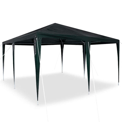 vidaXL Party Tent Green 400 x 400 x 266 cm Polyethylene and Steel