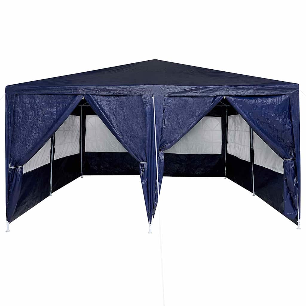 vidaXL Party Tent Blue 400 x 400 x 266 cm Polyethylene