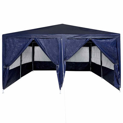 vidaXL Party Tent Blue 400 x 400 x 266 cm Polyethylene