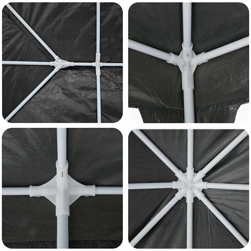 vidaXL Party Tent Anthracite 400 x 400 x 266 cm Polyethylene