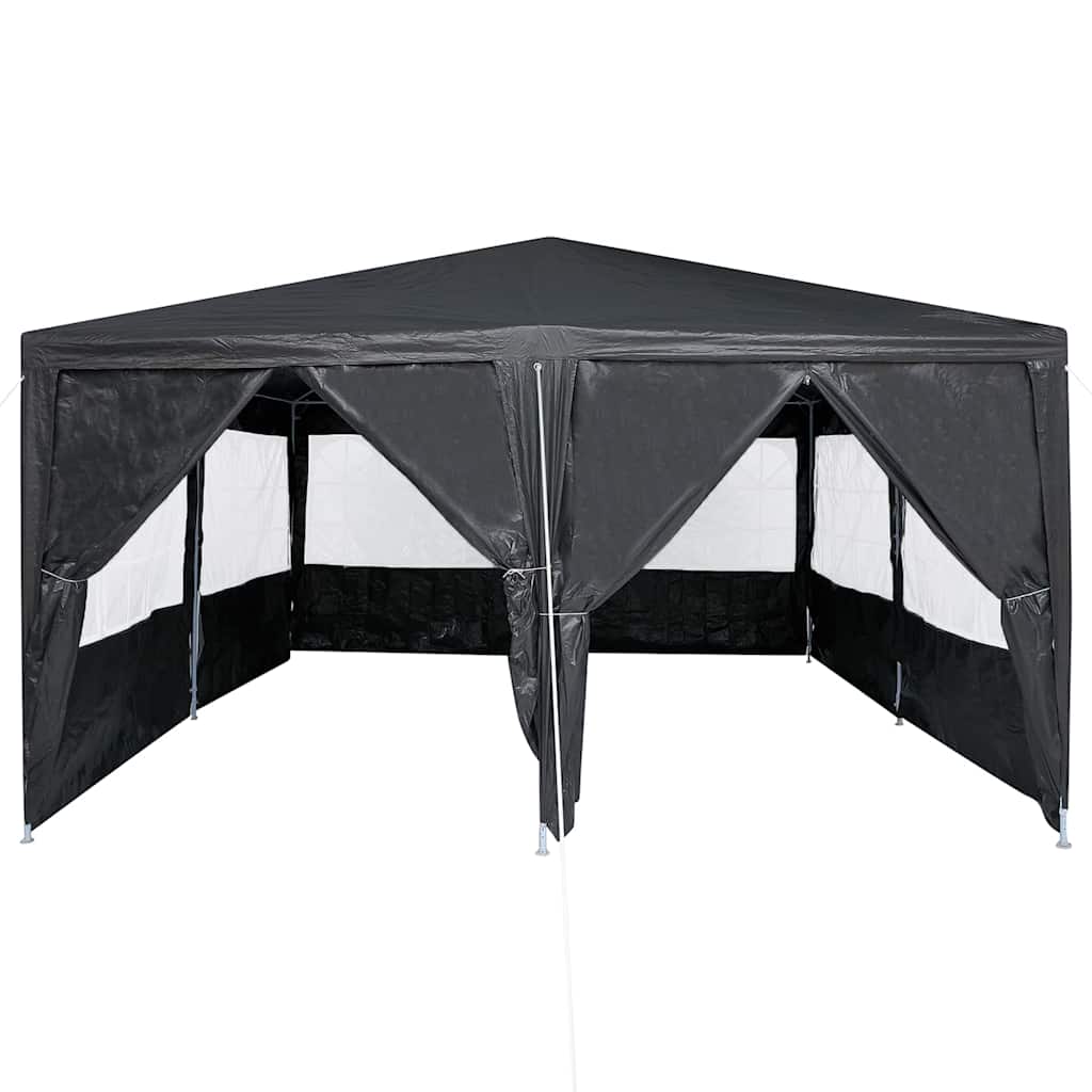 vidaXL Party Tent Anthracite 400 x 400 x 266 cm Polyethylene
