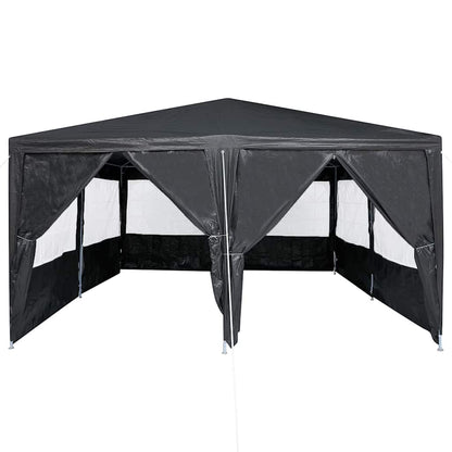 vidaXL Party Tent Anthracite 400 x 400 x 266 cm Polyethylene