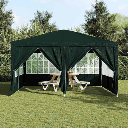 vidaXL Party Tent Green 400 x 400 x 266 cm Polyethylene