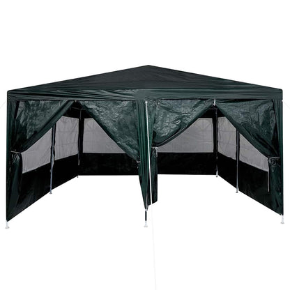vidaXL Party Tent Green 400 x 400 x 266 cm Polyethylene