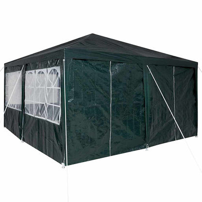 vidaXL Party Tent Green 400 x 400 x 266 cm Polyethylene
