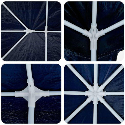 vidaXL Party Tent Blue 600 x 400 x 266 cm Polyethylene and Steel