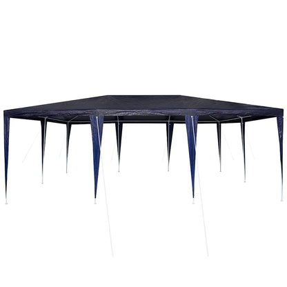 vidaXL Party Tent Blue 600 x 400 x 266 cm Polyethylene and Steel