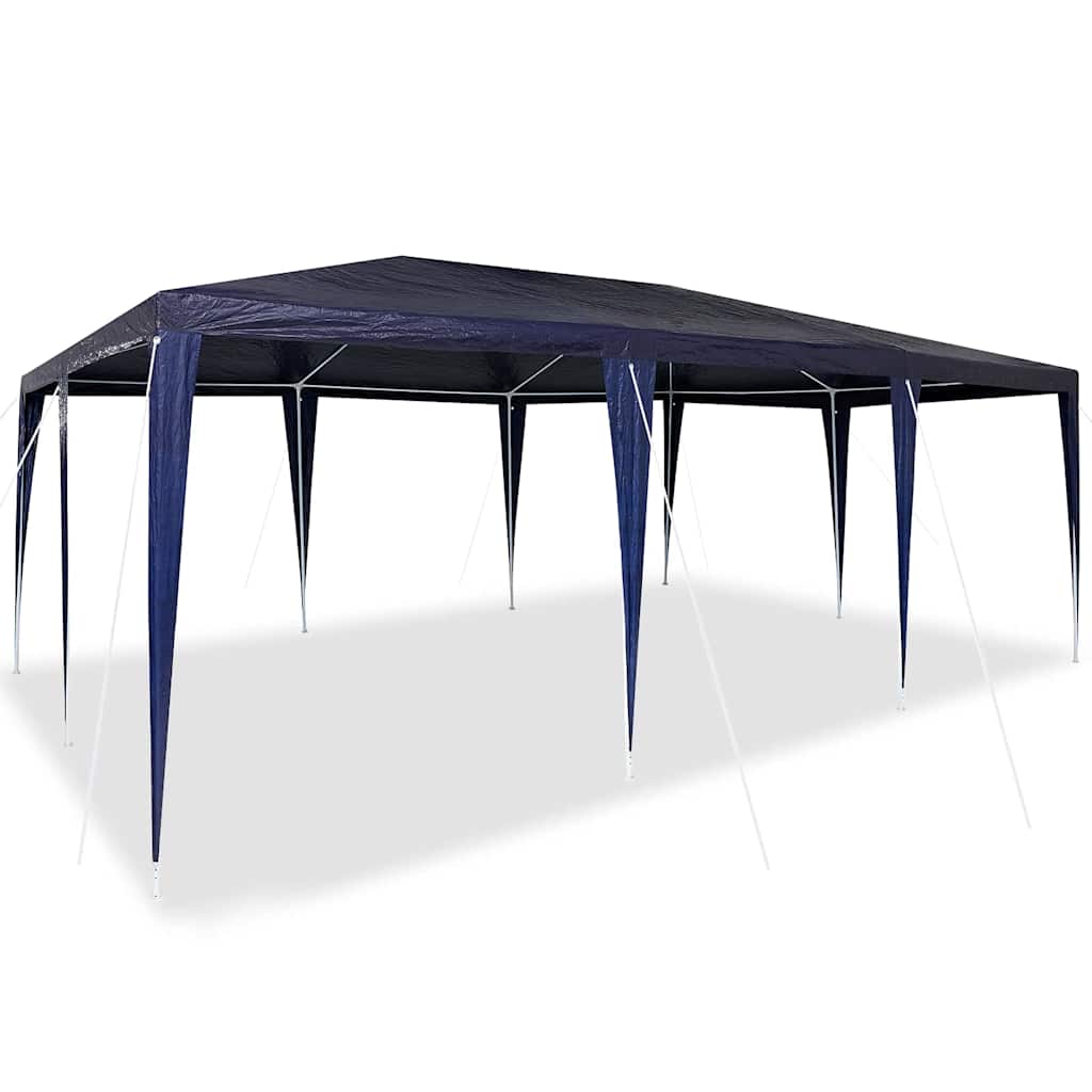 vidaXL Party Tent Blue 600 x 400 x 266 cm Polyethylene and Steel