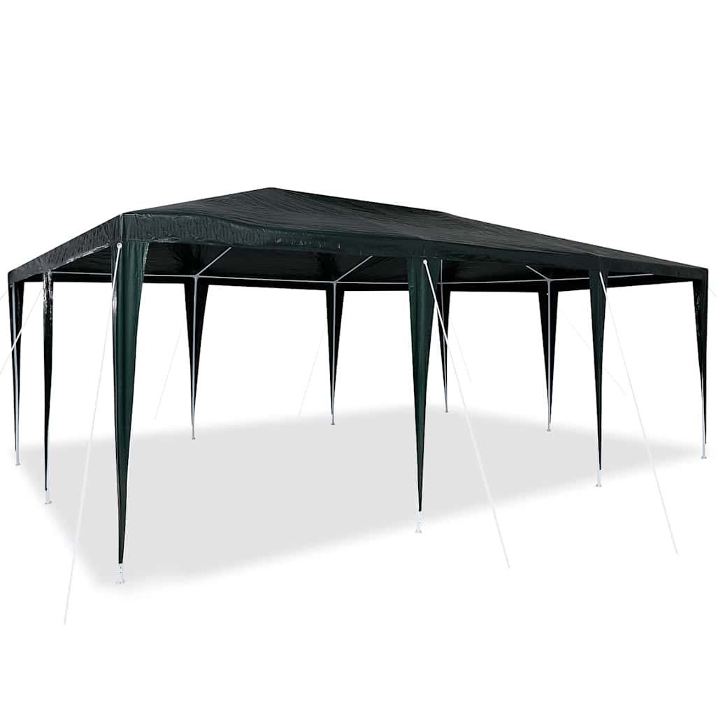 vidaXL Party Tent Green 600 x 400 x 266 cm Polyethylene and Steel