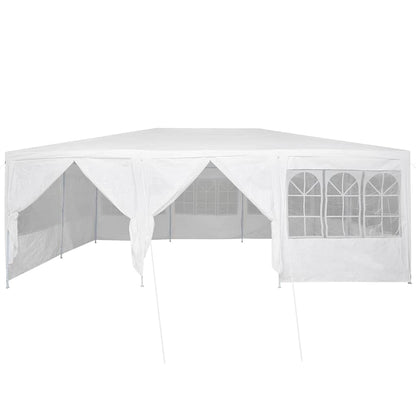 vidaXL Party Tent White 600 x 400 x 266 cm Polyethylene