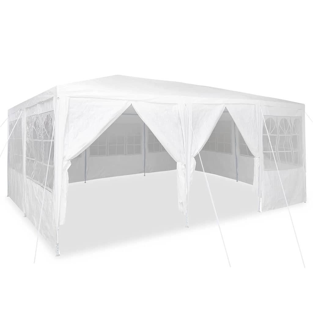 vidaXL Party Tent White 600 x 400 x 266 cm Polyethylene