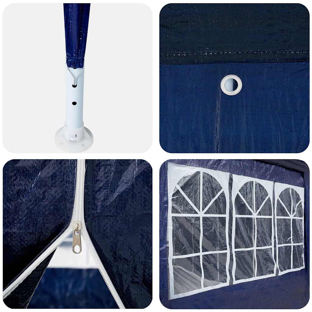 vidaXL Party Tent Blue 600 x 400 x 266 cm Polyethylene