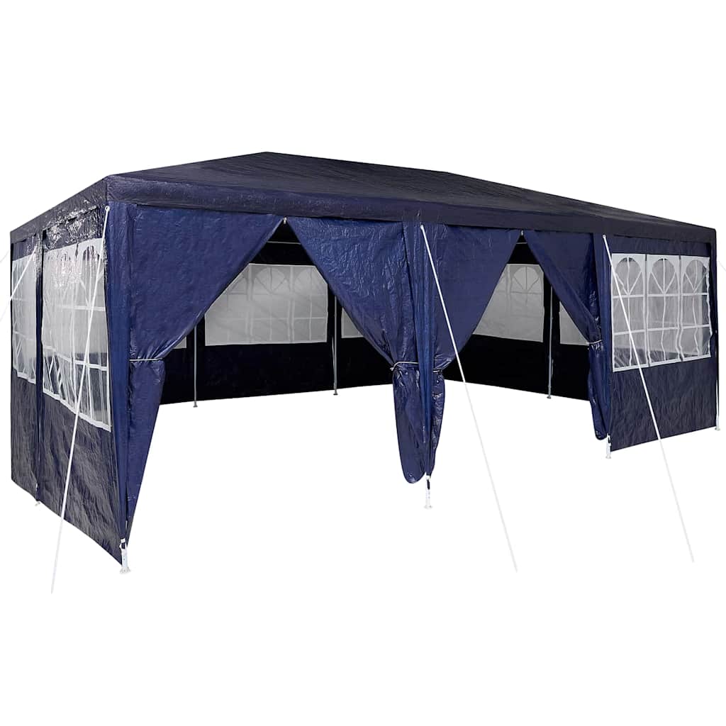 vidaXL Party Tent Blue 600 x 400 x 266 cm Polyethylene