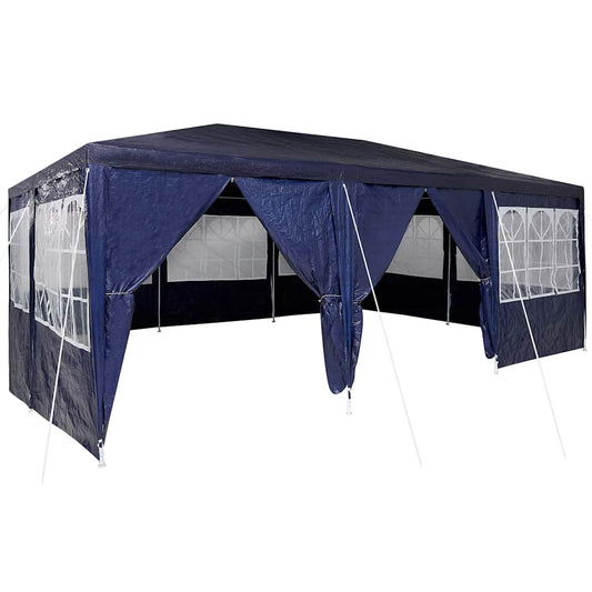 vidaXL Party Tent Blue 600 x 400 x 266 cm Polyethylene