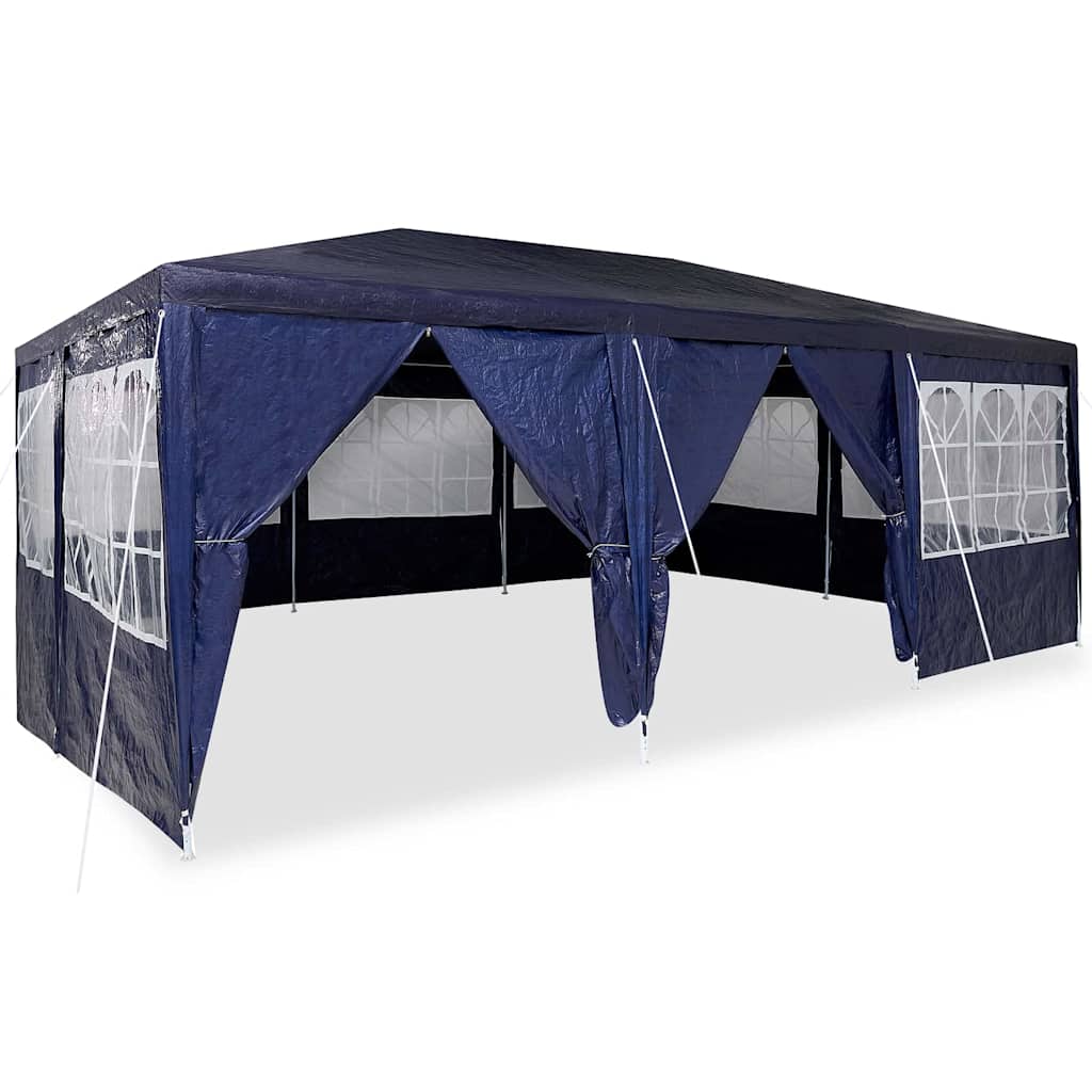 vidaXL Party Tent Blue 600 x 400 x 266 cm Polyethylene