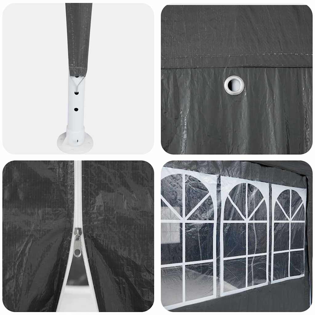 vidaXL Party Tent Anthracite 600 x 400 x 266 cm Polyethylene