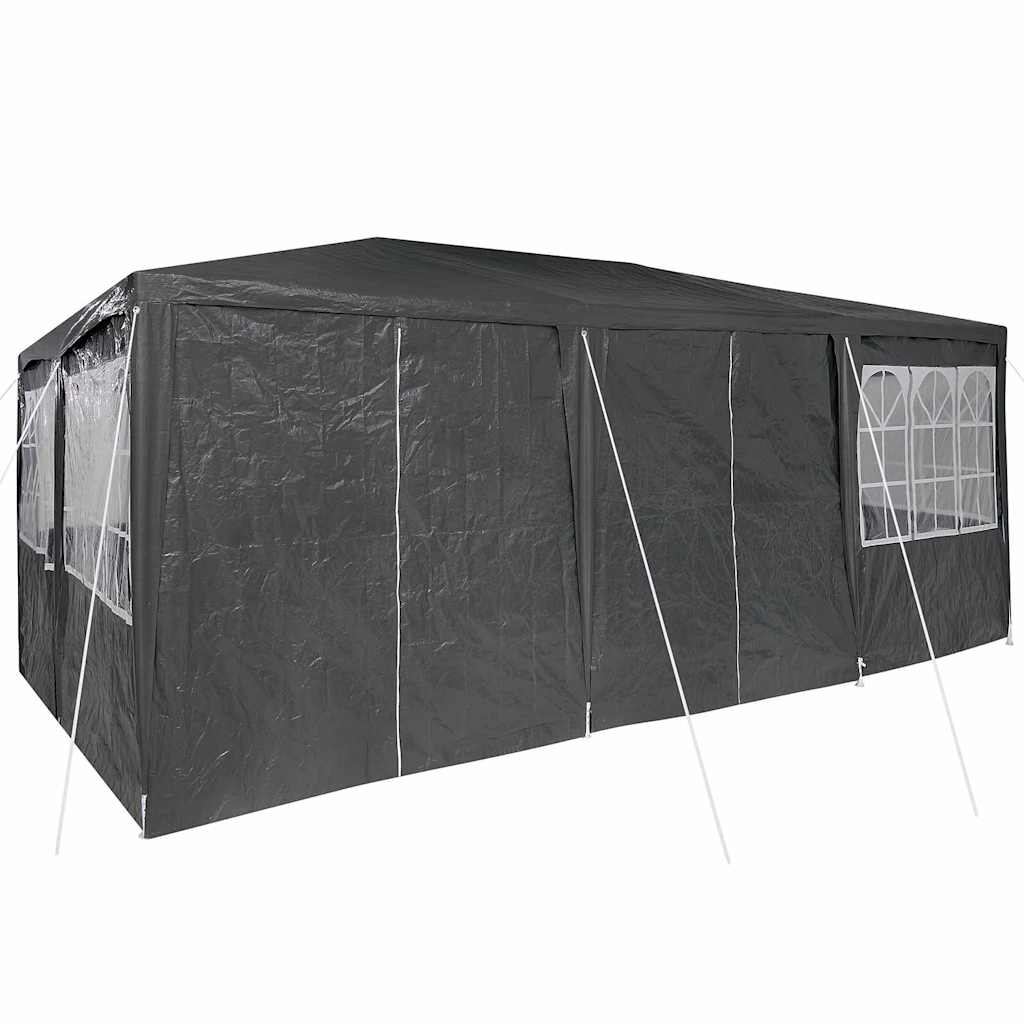 vidaXL Party Tent Anthracite 600 x 400 x 266 cm Polyethylene