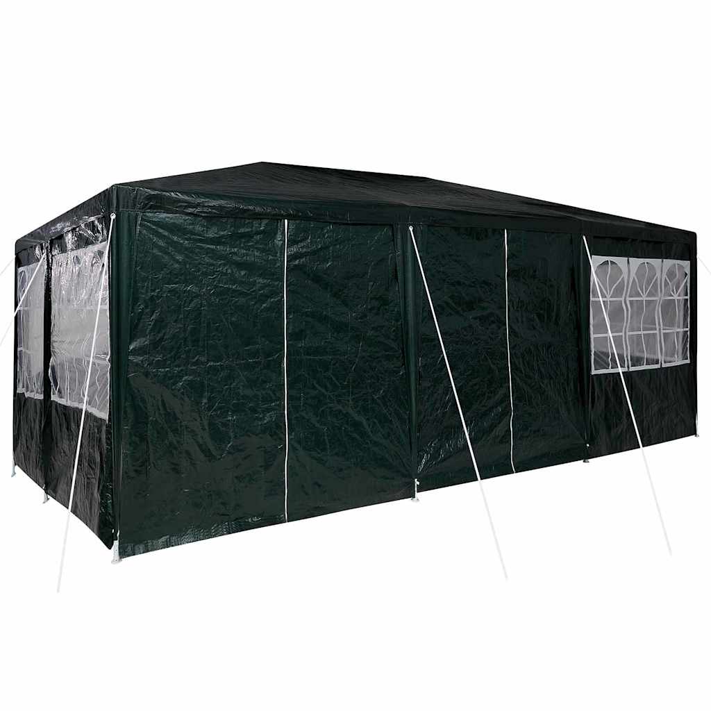 vidaXL Party Tent Green 600 x 400 x 266 cm Polyethylene