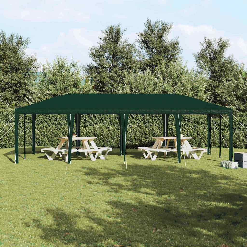vidaXL Party Tent Green 800 x 400 x 266 cm Polyethylene and Steel