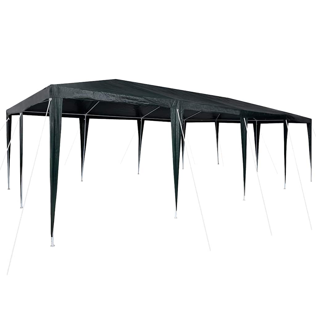 vidaXL Party Tent Green 800 x 400 x 266 cm Polyethylene and Steel