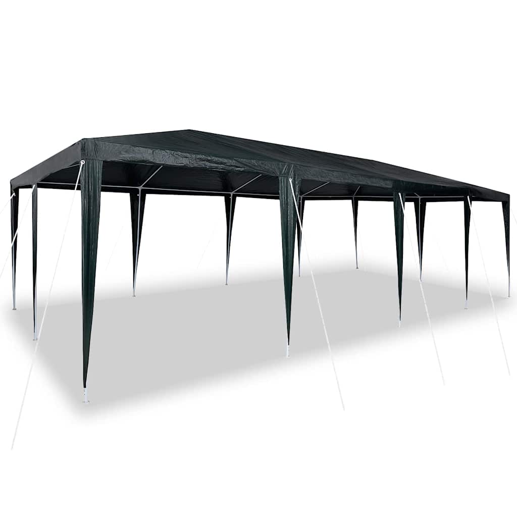 vidaXL Party Tent Green 800 x 400 x 266 cm Polyethylene and Steel