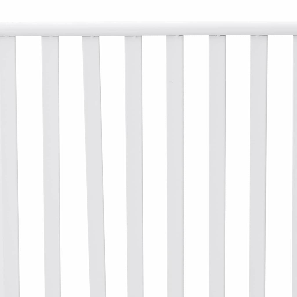 vidaXL Garden Bench Plain White 103.5 x 51.5 x 90 cm Steel