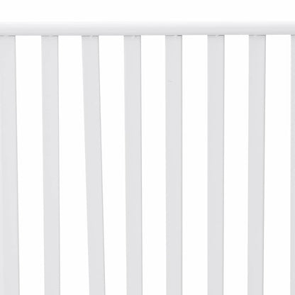 vidaXL Garden Bench Plain White 103.5 x 51.5 x 90 cm Steel