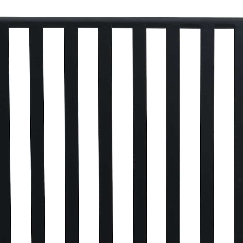 vidaXL Garden Bench Black 103.5 x 51.5 x 90 cm Steel