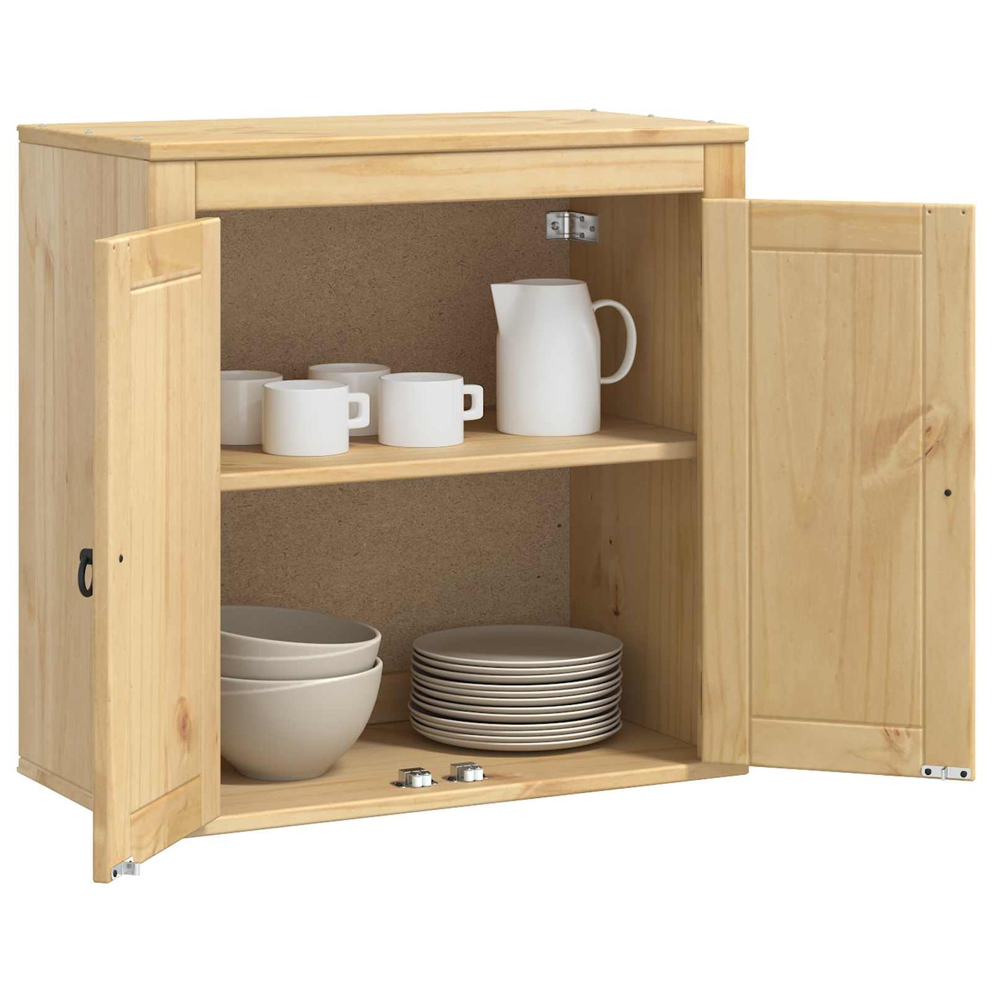 vidaXL Cabinet SKI Honey Brown 60 x 32 x 60 cm Solid Pine Wood