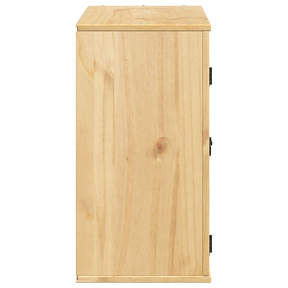 vidaXL Cabinet SKI Honey Brown 60 x 32 x 60 cm Solid Pine Wood