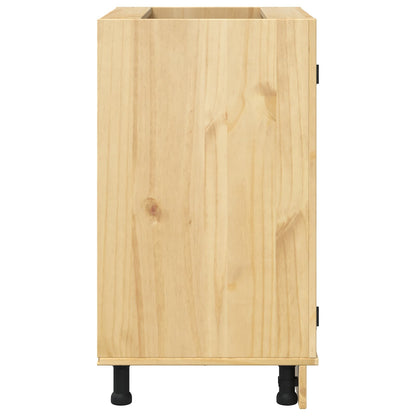 vidaXL Cabinet SKI Honey Brown 60 x 46 x 81.5 cm Solid Pine Wood