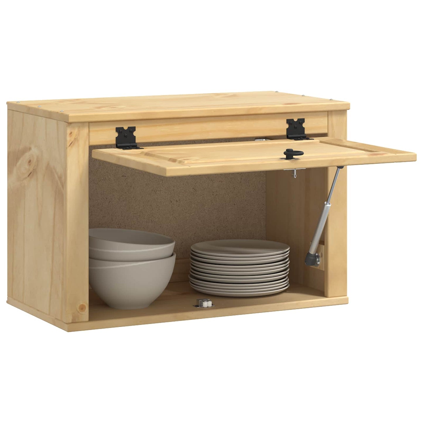 vidaXL Cabinet SKI Honey Brown 60 x 32 x 40 cm Solid Pine Wood