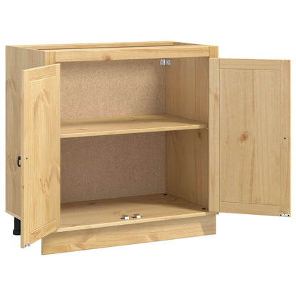 vidaXL Cabinet SKI Honey Brown 80 x 46 x 81.5 cm Solid Pine Wood
