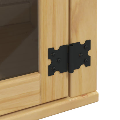 vidaXL Cabinet SKI Honey Brown 80 x 32 x 60 cm Solid Pine Wood
