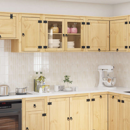 vidaXL Cabinet SKI Honey Brown 80 x 32 x 60 cm Solid Pine Wood