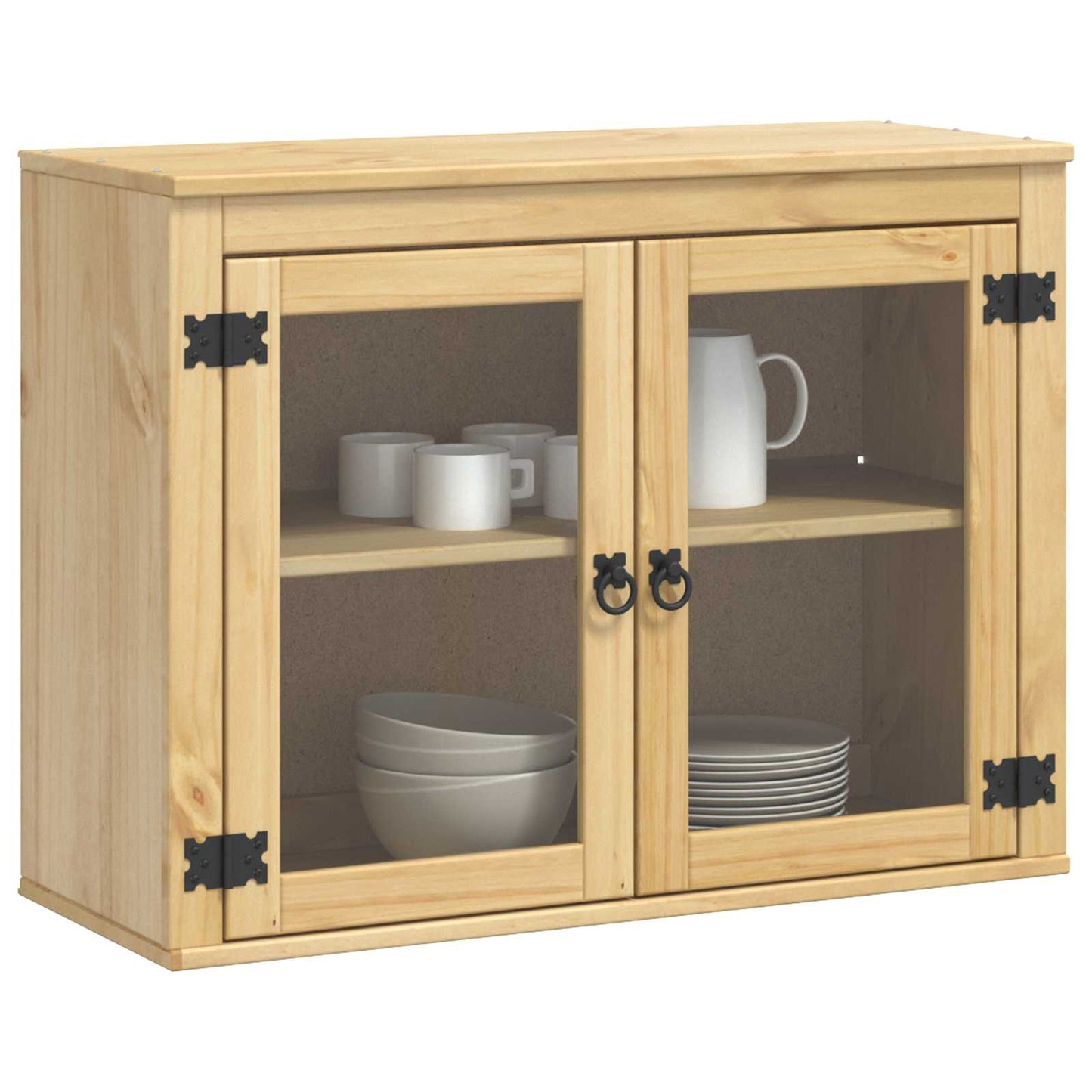 vidaXL Cabinet SKI Honey Brown 80 x 32 x 60 cm Solid Pine Wood