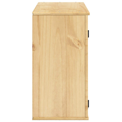 vidaXL Cabinet SKI Honey Brown 80 x 32 x 60 cm Solid Pine Wood